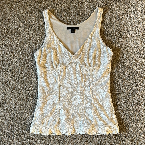 Express Tops - vintage express lace tank top